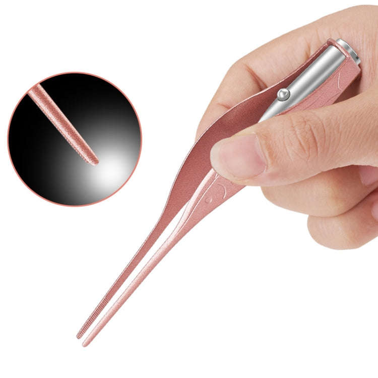 3 PCS Visible Light Ear Spoon Tool Tweezers(Random Color Delivery)