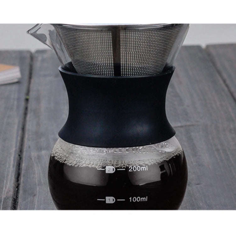 High Temperature Resistant Coffee Maker, Capacity:200ml, Style:With Strainer