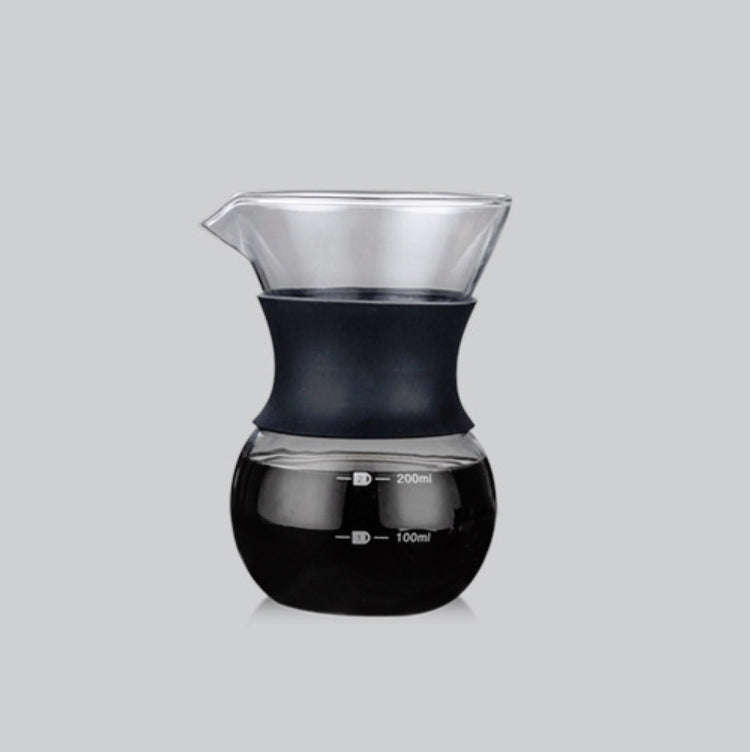High Temperature Resistant Coffee Maker, Capacity:200ml, Style:Without Strainer