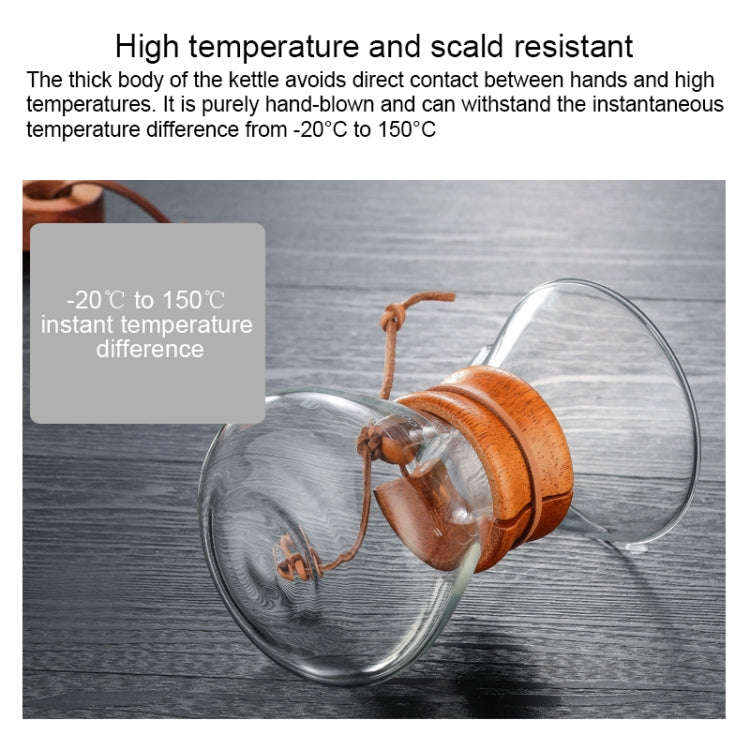 Hand Coffee Pot High Temperature Resistant 400ml Glass Coffee Pot, Style:Pot With Strainer