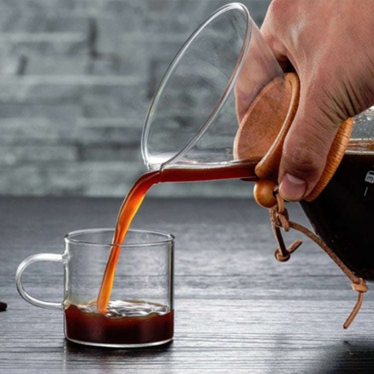 Hand Coffee Pot High Temperature Resistant 400ml Glass Coffee Pot, Style:Pot With Strainer