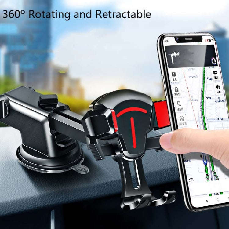 Car Phone Holder Air Outlet Car Navigation Bracket Instrument Panel Bracket, Style:Air Outlet(Black)