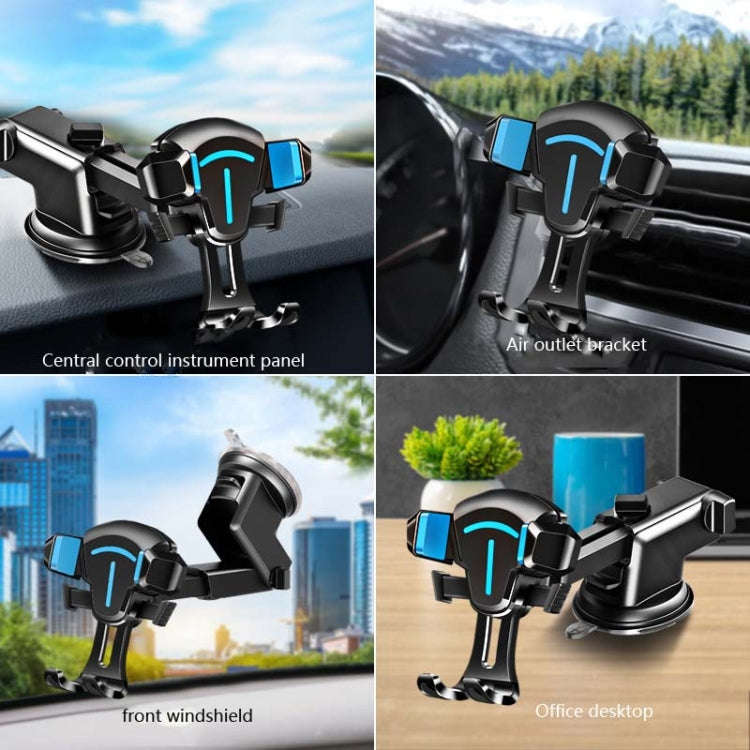 Car Phone Holder Air Outlet Car Navigation Bracket Instrument Panel Bracket, Style:Air Outlet(Black)