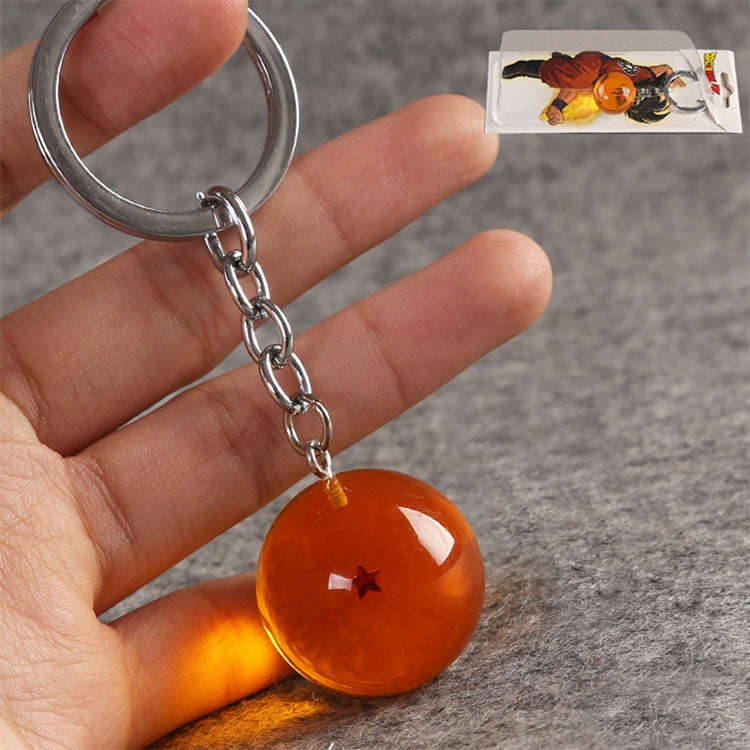 2 PCS Anime 7 Stars Balls 2.7cm PVC Figures Toys Keychain(1 star)