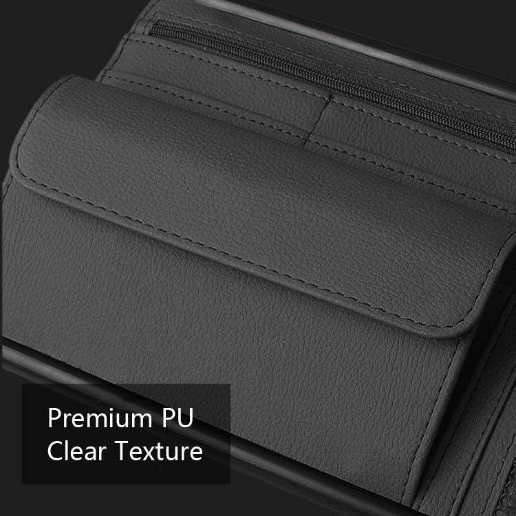 Car Sun Block Glasses Case Document Holder Car Plastic Frame Zipper Type Multi-Function Card Bag ...