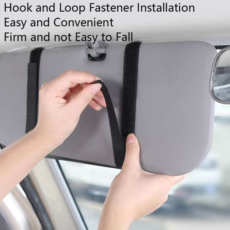 Car Sun Block Glasses Case Document Holder Car Plastic Frame Zipper Type Multi-Function Card Bag ...