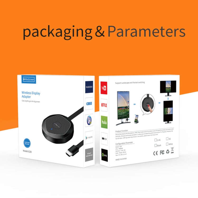 G28 2.4GHz Wireless WiFi Display Dongle Receiver MiraScreen HDTV Stick Live Streaming Ezcast Medi...