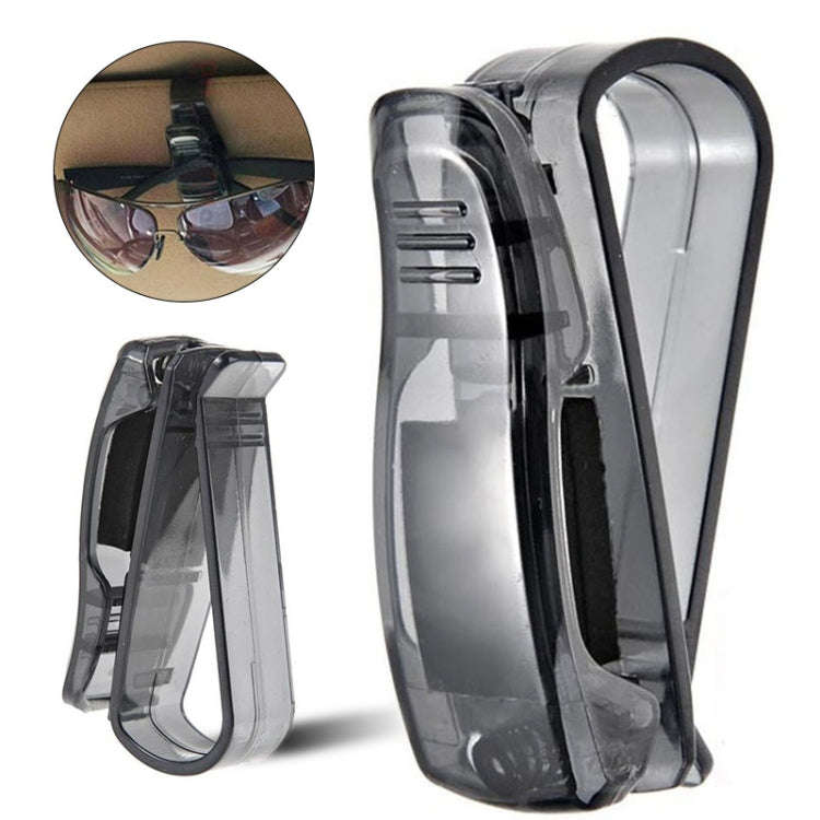 Multi-Function Glasses Case Atuo Car Accessories Sunglasses Holder Auto Fastener Ticket Clip(Blac...