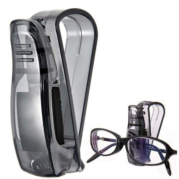 Multi-Function Glasses Case Atuo Car Accessories Sunglasses Holder Auto Fastener Ticket Clip(Blac...