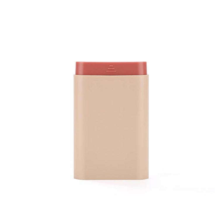 3 PCS Portable Sealed Pill Storage Box Divided Into Compartments Portable Mini Pill Box(Pink)