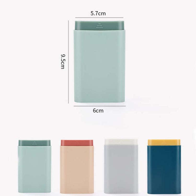 3 PCS Portable Sealed Pill Storage Box Divided Into Compartments Portable Mini Pill Box(Green)