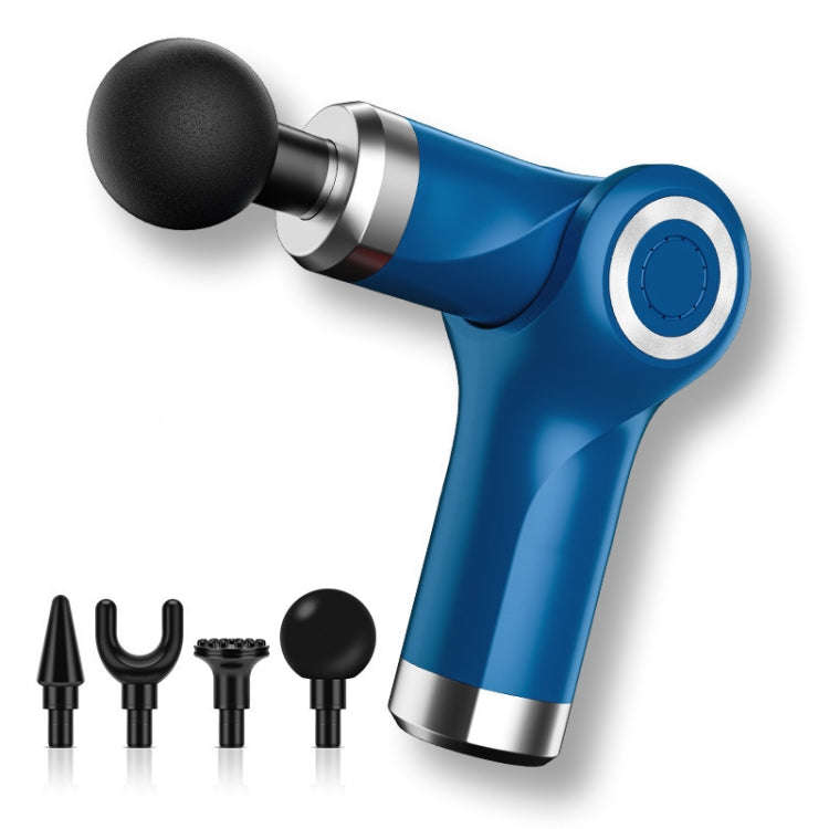 Fascia Gun Pocket Electric Shock Gun  Muscle Massage Gun, Specification: Folding (Blue)