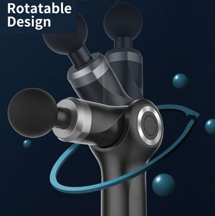 Fascia Gun Pocket Electric Shock Gun  Muscle Massage Gun, Specification: Folding (Blue)