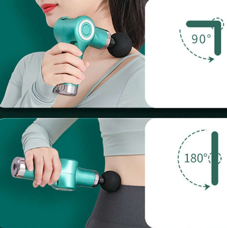 Fascia Gun Pocket Electric Shock Gun  Muscle Massage Gun, Specification: Folding (Blue)