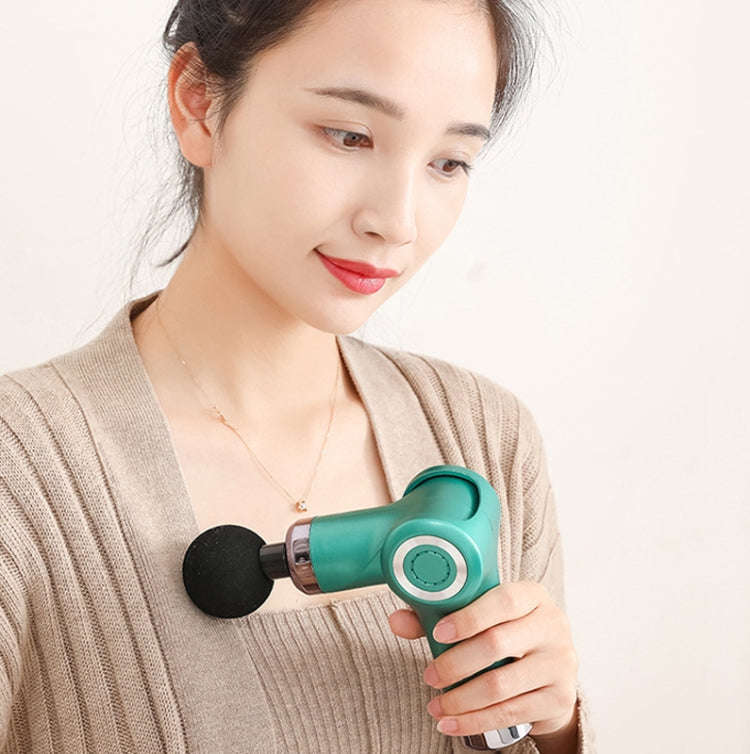 Fascia Gun Pocket Electric Shock Gun  Muscle Massage Gun, Specification: Folding (Blue)