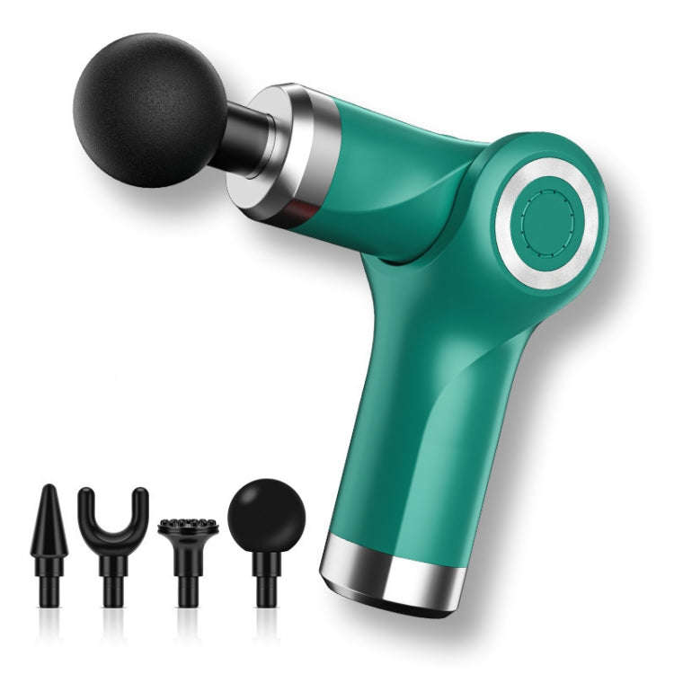 Fascia Gun Pocket Electric Shock Gun  Muscle Massage Gun, Specification: Folding (Green)