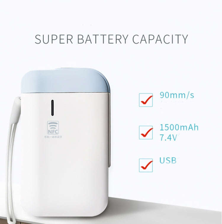 B100 Handheld Portable Bluetooth Mini Label Receipt Printer USB Charging Printer, Specification: ...
