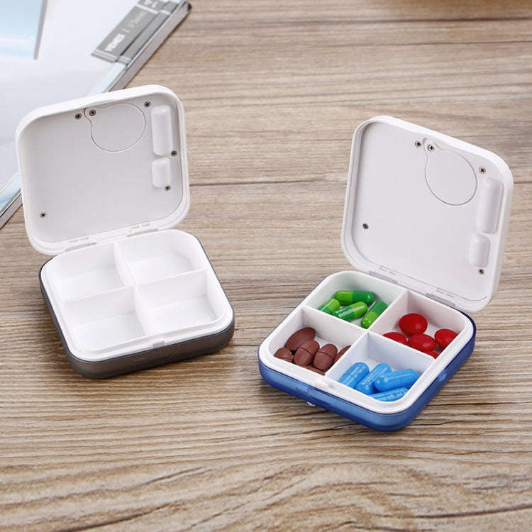 Electronic Smart Timing Medicine Box Portable Medicine Dispensing Storage Box(Blue)
