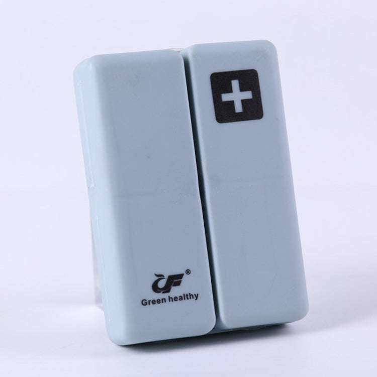 Folding Portable Sealed and Dispensing Small Pill Box(Blue)