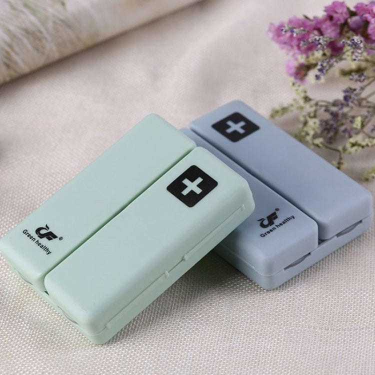 Folding Portable Sealed and Dispensing Small Pill Box(Pink)