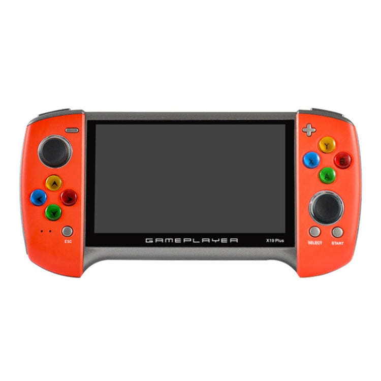 X19 Plus 5.1 inch Screen Handheld Game Console 8G Memory Support TF Card Expansion & AV Output(Red)