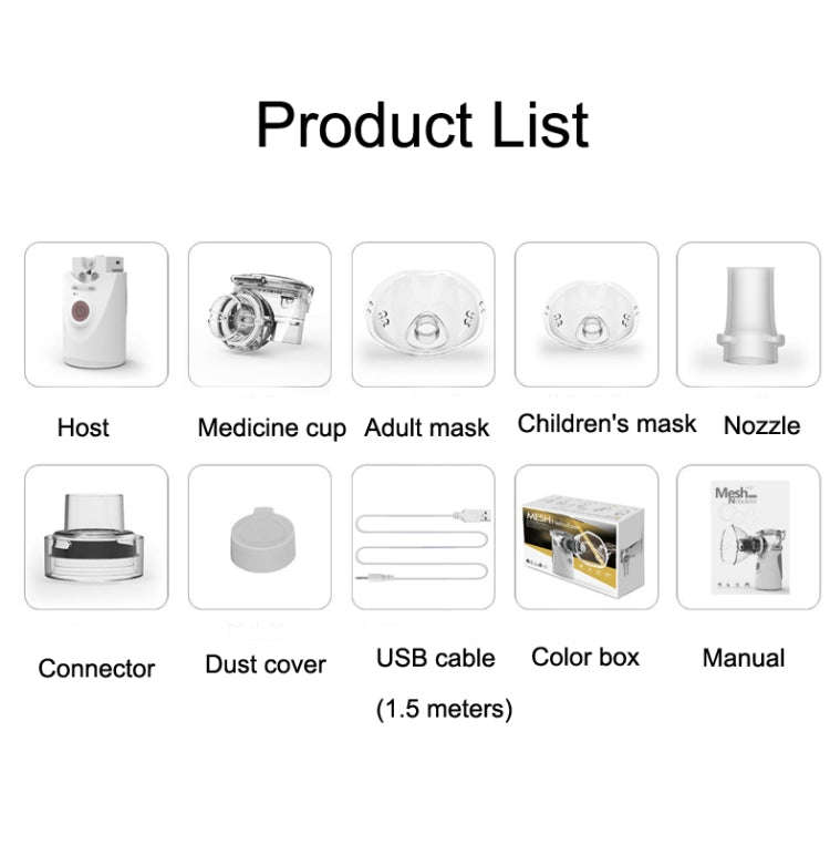 YMK-R9 Ultrasonic Portable Micro mesh Atomizer Handheld Household Adult And Child Atomizer