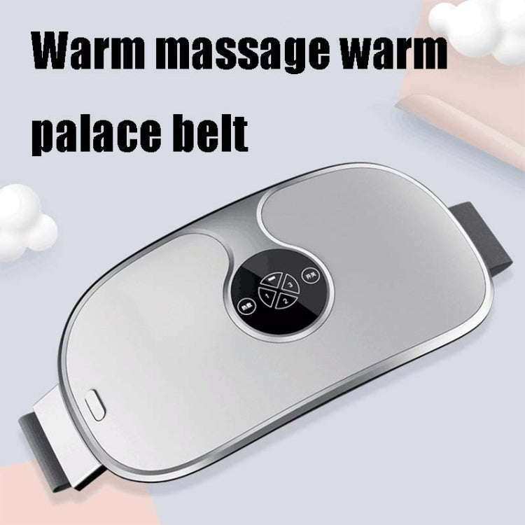 Smart Charging Vibration Massage Infrared Heating Warm Palace Belt(White)