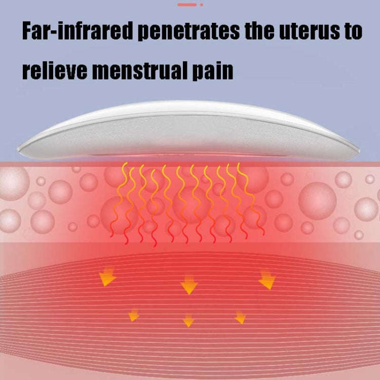 Smart Charging Vibration Massage Infrared Heating Warm Palace Belt(White)
