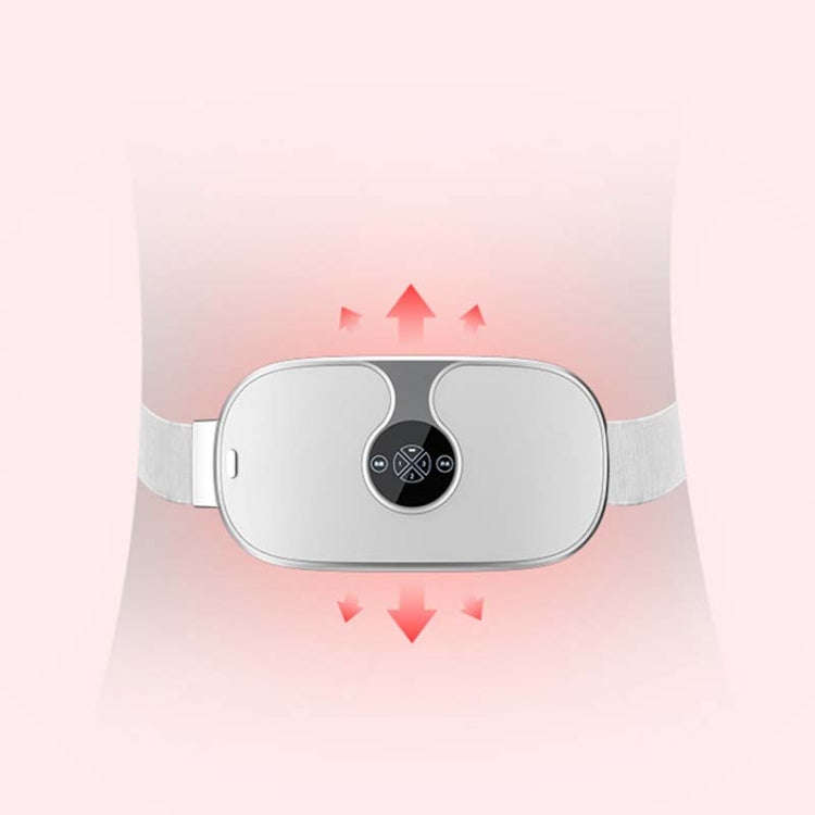 Smart Charging Vibration Massage Infrared Heating Warm Palace Belt(White)