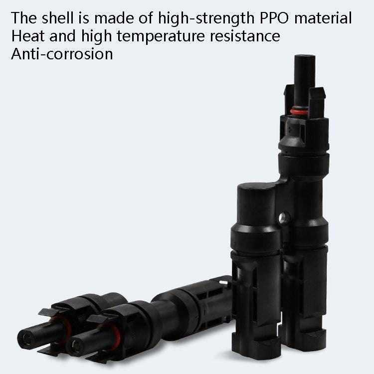 10 Sets MC4 4 in 1 MC4 Photovoltaic Connector Solar Branch Connector Solar Panel Male And Female ...