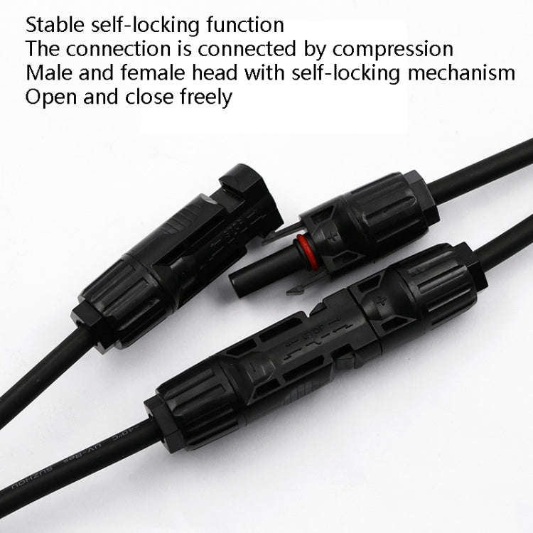 10 Sets MC4 4 in 1 MC4 Photovoltaic Connector Solar Branch Connector Solar Panel Male And Female ...