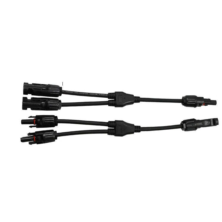 1 Pair MC4 Three-way Y Type MC4 Photovoltaic Connector Solar Branch Connector Solar Panel Male An...