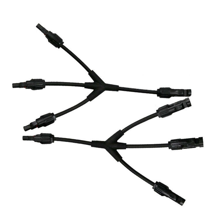 1 Pair MC4 Four-way Y Type MC4 Photovoltaic Connector Solar Branch Connector Solar Panel Male And...