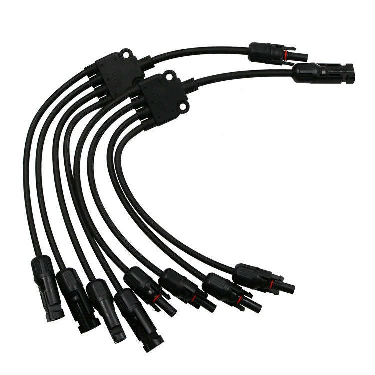 1 Pair MC4 Five-way Y Type MC4 Photovoltaic Connector Solar Branch Connector Solar Panel Male And...