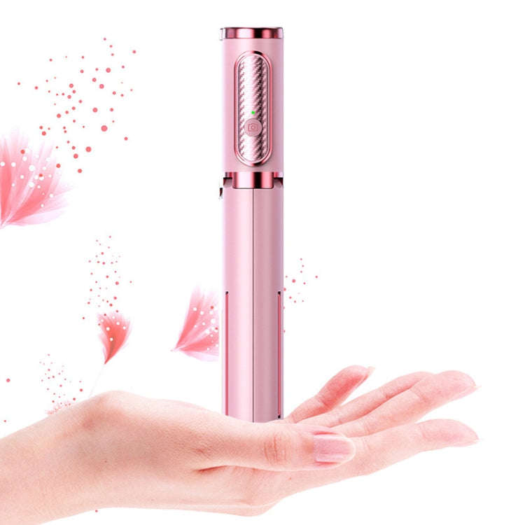 Y202 Bluetooth Selfie Stick With Floor Tripod Stand Mobile Phone Selfie Camera(Pink)
