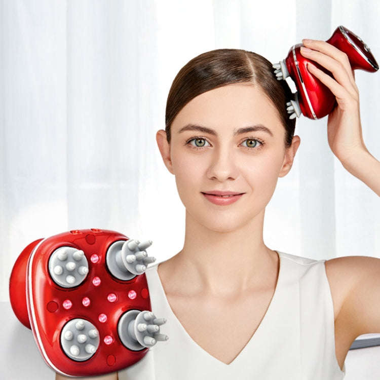 Head Scalp Massager Electric Beauty Instrument Multifunctional Kneading Vibration Physiotherapy I...