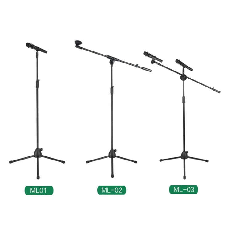 ML02  Live Microphone Lift Stand Floor Microphone Stand Stage Performance Vertical Tripod