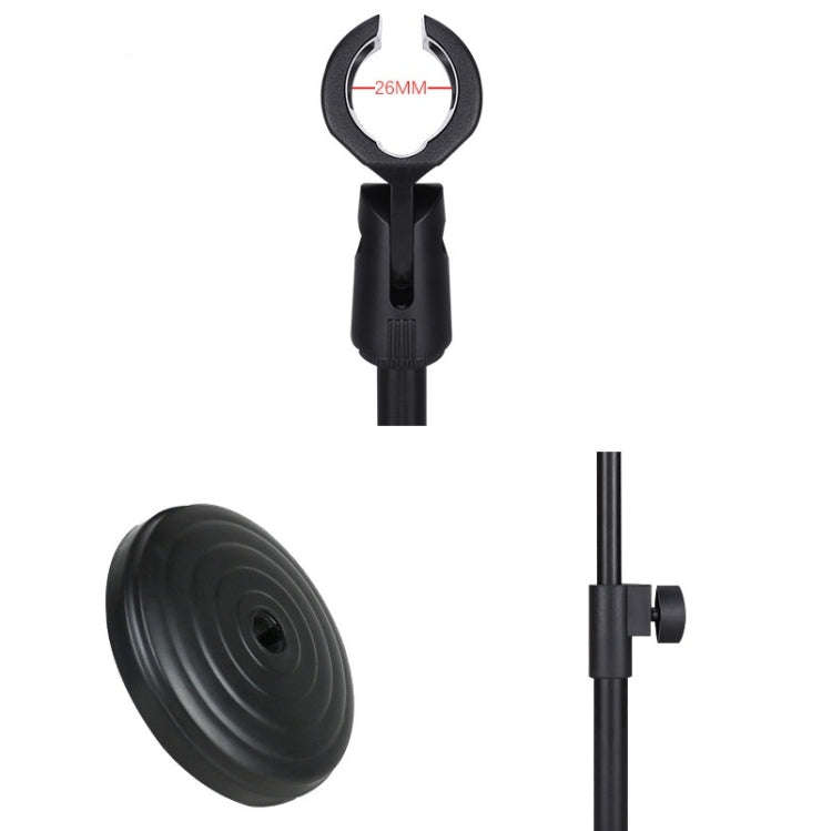 2 PCS Desktop Microphone Stand Desktop Multifunctional Live Microphone Stand with Lifting (ZM-02)
