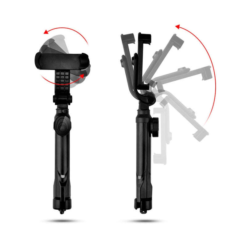 Bluetooth Tripod Selfie Stick Live Mobile Phone Holder(White)