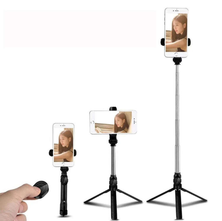 Bluetooth Tripod Selfie Stick Live Mobile Phone Holder(Pink)