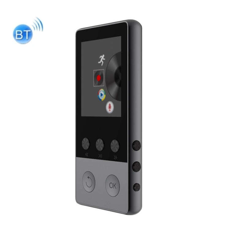 A5 1.8 inch Sports Bluetooth MP3 Music MP4 Video Player, Support Speaker 8GB(Black)