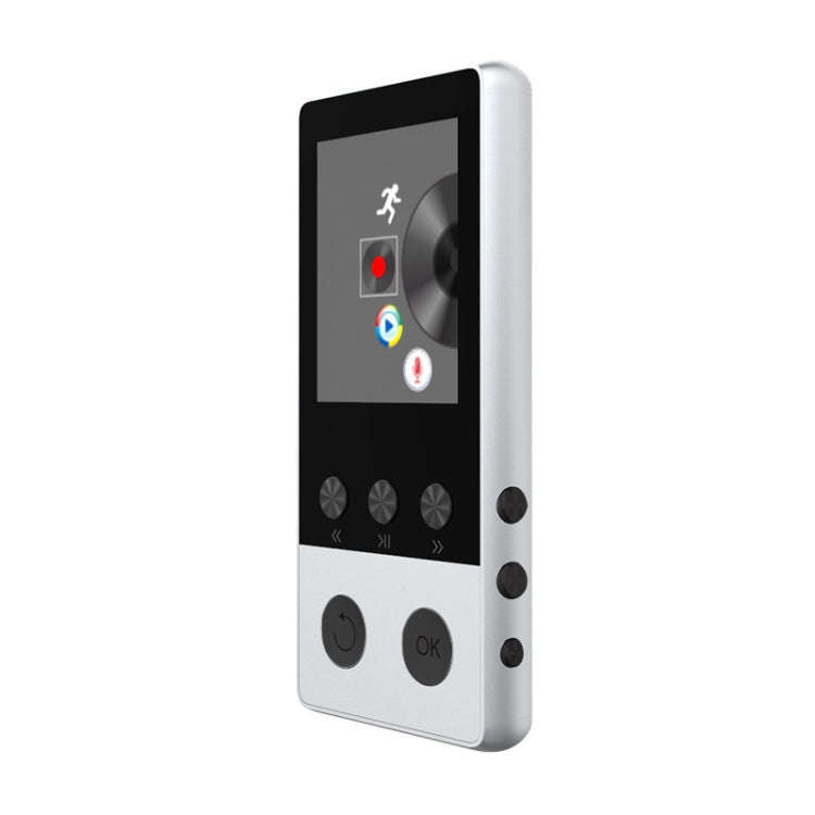 A5 1.8 inch Sports Bluetooth MP3 Music MP4 Video Player, Support Speaker 8GB(Silver)