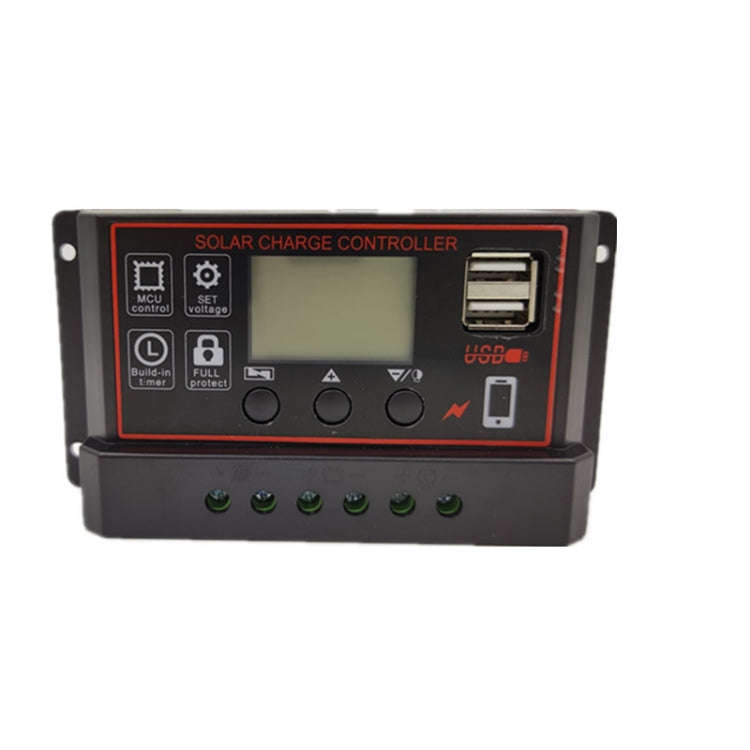 30A 12V24V Simple Solar Controller Light Time Control Solar Charge And Discharge Controller With USB