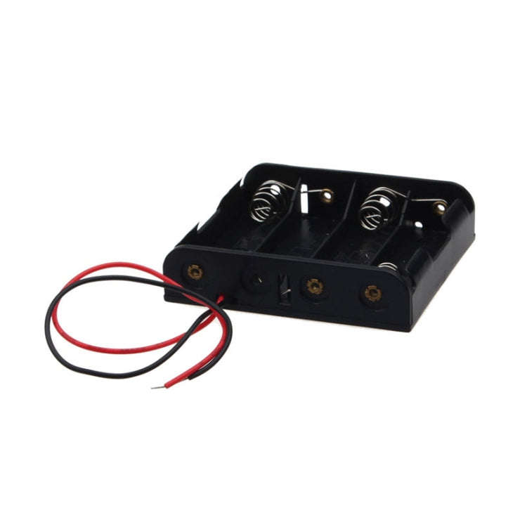 10 PCS AA Size Power Battery Storage Case Box Holder For 4 x AA Batteries with Cover & Switch