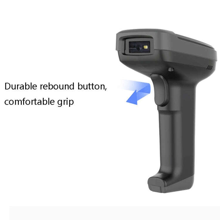 Deli 14952 Supermarket Cashier One-Dimensional QR Code Scanning Gun, Model: Black Wired