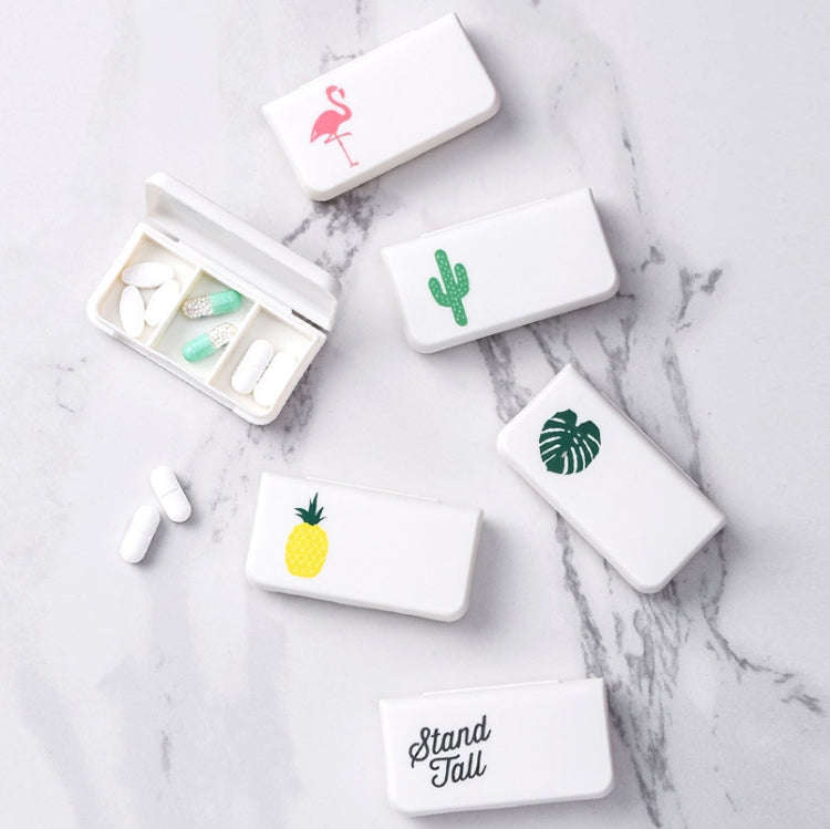 8 PCS Small Portable Moisture-proof Sealed Medicine Box 3 Compartments A Day Medicine Divided(Let...