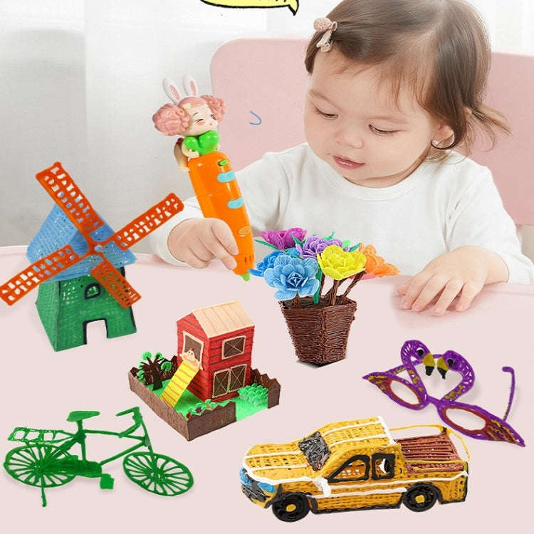 Stereo Painting Graffiti Low Temperature Wireless 3D Printing Pen For Children Colorful Box