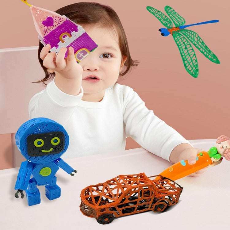 Stereo Painting Graffiti Low Temperature Wireless 3D Printing Pen For Children Colorful Box