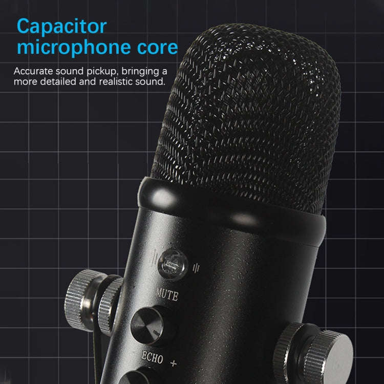 BM-86 USB Condenser Microphone Voice Recording Computer Microphone Live Broadcast Equipment Set, ...