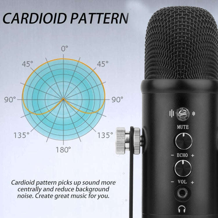BM-86 USB Condenser Microphone Voice Recording Computer Microphone Live Broadcast Equipment Set, ...